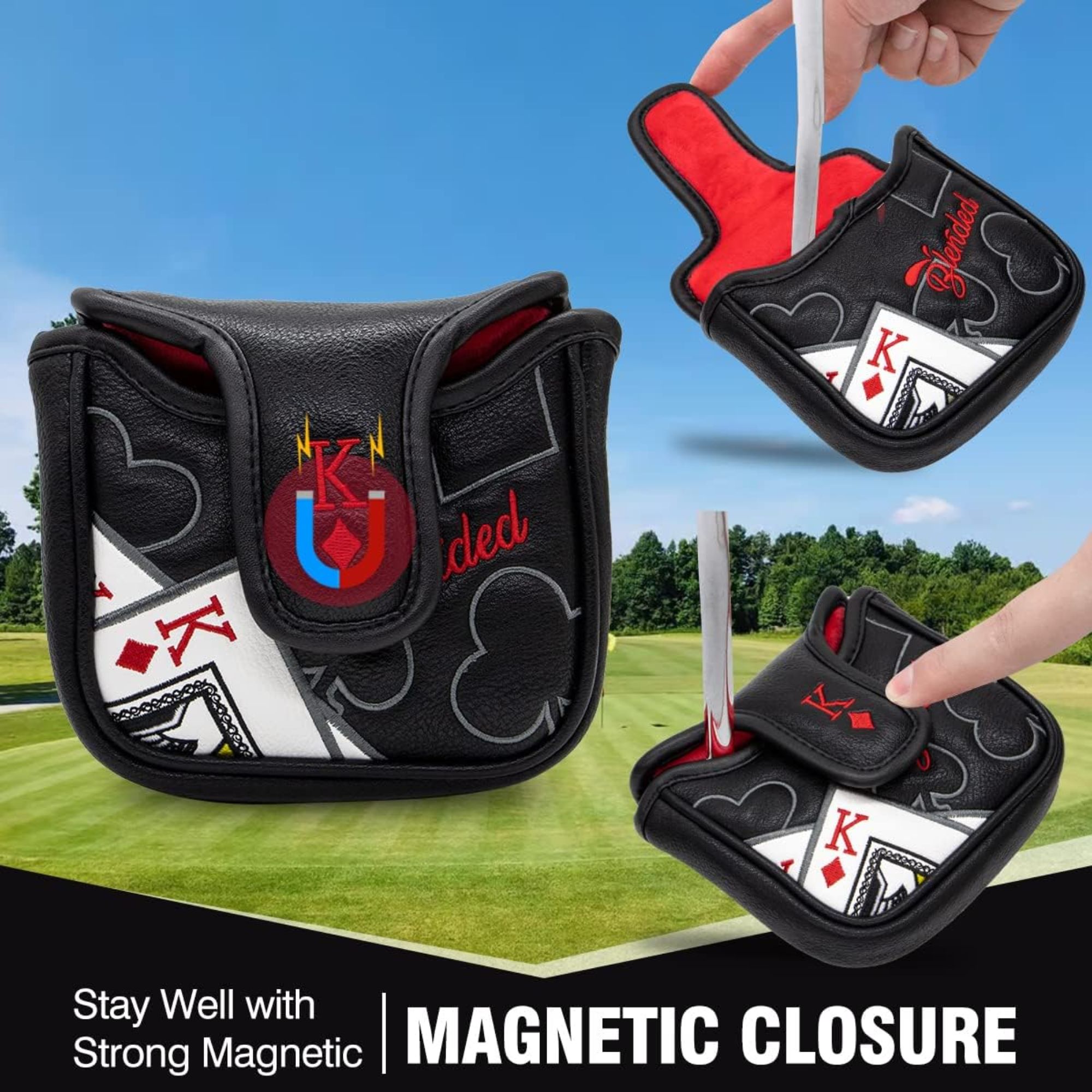 مضرب مطرقة مطرزة ملك القلوب مع - مراجعة Golf Tees وسعره