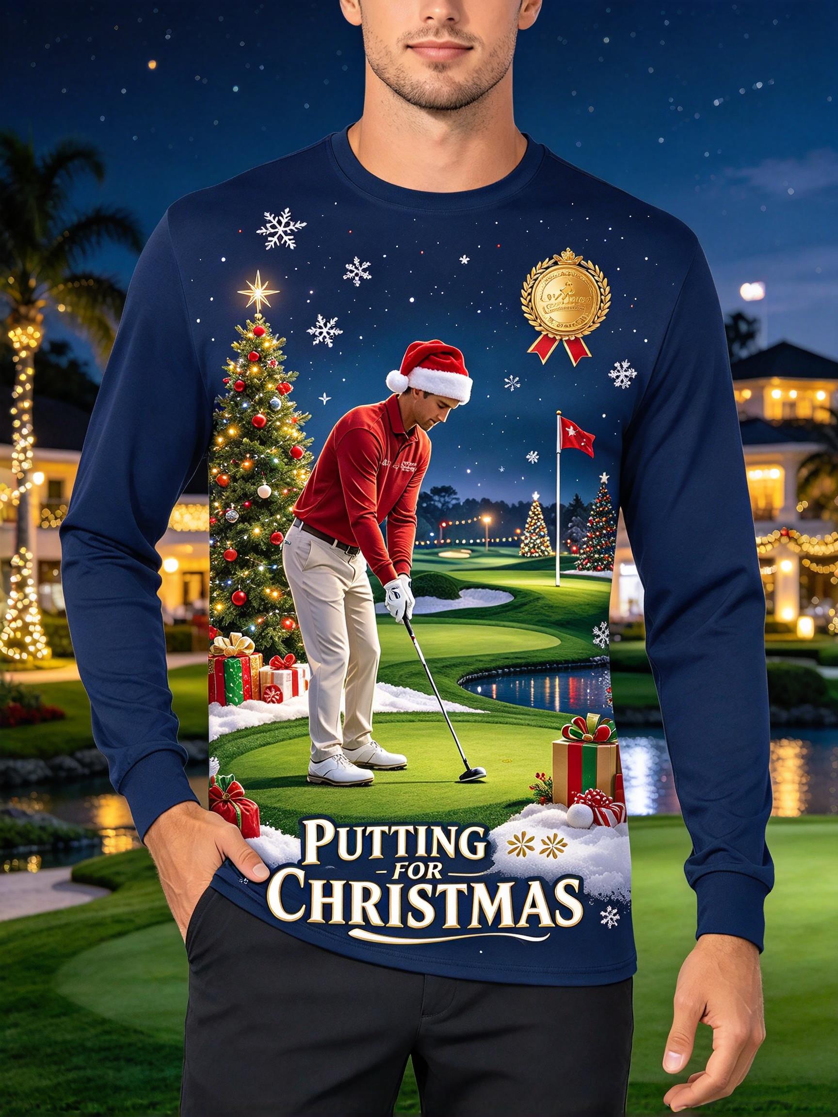 تي شيرت رجالي بأكمام طويلة بتص - مراجعة Golf Tees وسعره