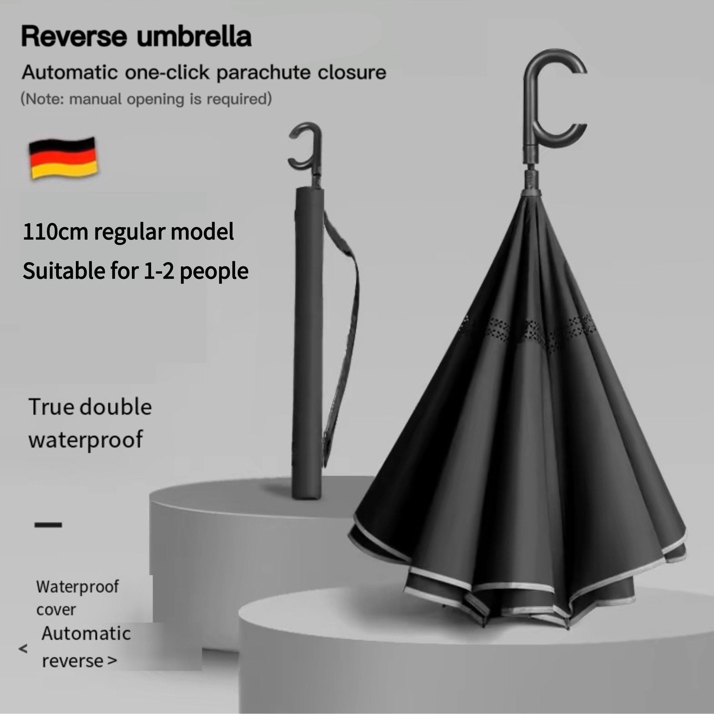 مظلة كبيرة الحجم ذات طبقتين قا - مراجعة Golf Umbrella Large وسعره